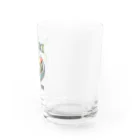 猫と釣り人のテンプラウドン(ドット絵) Water Glass :right
