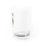 猫と釣り人のアナゴドン(ドット絵) Water Glass :right