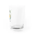 猫と釣り人のソボロドン(ドット絵) Water Glass :right