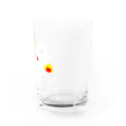 にこにこしろいるか市場 suzuri支店のうちゅうしろいるか Water Glass :right