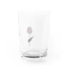 rilybiiのpink tulip Water Glass :right