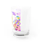 un d'amocitineのねことお花の絵 Water Glass :right