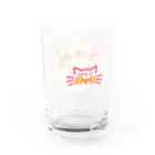 ☆弥＠怪我猫×2保護中の純喫茶ヌッコ★プリンアラネコダヨドーモ Water Glass :right
