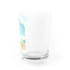 やもいも　（ヤモリ&イモリ）の日和田山 Water Glass :right