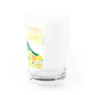 やもいも　（ヤモリ&イモリ）の武甲山 Water Glass :right