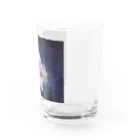 神藤リタgoods shopのflower in blue Water Glass :right