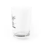 ゆるぽか！グッツ係の飲んだくLetter Water Glass :right