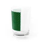 こんなの欲しいをご提供！ADの日本：市松模様緑 グラス右面