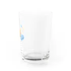 kauri tree の花と子猫(ハート) Water Glass :right