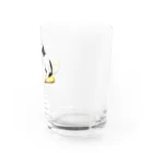 小鳥と映画館のスコ座りのネコ レモンクッション Water Glass :right