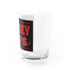 MONCHAP shopのMONEY CHAPS ロゴ黒赤 Water Glass :right