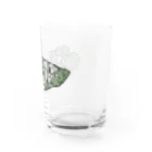 とうとうたらりの花と魚(みどり) Water Glass :right