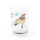 PiZakkuのスサーサンタ　３羽 Water Glass :right