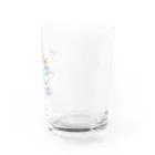 浅山しおん（ハリネズミのソフィー）のオリジナル　ハリネズミのソフィー、カップにハマってこっちを見ている。 Water Glass :right