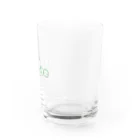 th®︎eeのthree LOGO NEON ForestGreen Water Glass :right