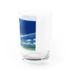 SAKURA スタイルの白い砂浜とビーチ Water Glass :right