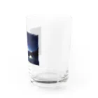 静かな山の頂への冬の星空キャンプ Water Glass :right