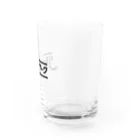 papiko くまさんのリモートワーク　しちゃお　ブラック Water Glass :right