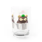 ひてんの３Dたぬきケーキ Water Glass :right