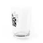 かえるぴょん工房(SUZURI出張所)のテレワーク (くろ) Water Glass :right