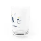 toriのおみせのPenguins (ネイビー) Water Glass :right