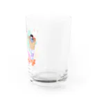 EASEのwaffling 文鳥と部長 80's Remix Water Glass :right