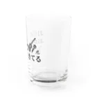 arum@/STOREのおまきょう（黒ｘ白） Water Glass :right