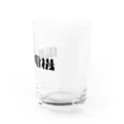 悠久の馬喰電機ロゴ(黒) Water Glass :right
