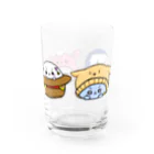 しろいのショップのおばけwithアニマル帽 Water Glass :right