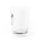 パグ画像あかうんとのおすわりフォーンパグちゃん　 Water Glass :right