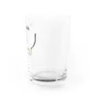 ふとんにおぼれるの牛の乳　ミルク入り Water Glass :right