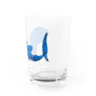 ふとんにおぼれるのジンベエザメ 夏の星座 青 Water Glass :right