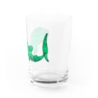 ふとんにおぼれるのジンベエザメ 夏の星座 緑 Water Glass :right