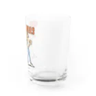 nidan-illustrationの"grill girls" Water Glass :right