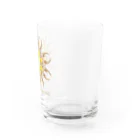 Tribal 70 Designの太陽＋花 Water Glass :right