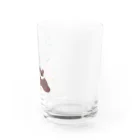 かわべしおん | イラストレーターのカスミソウとぬいぐるみ Water Glass :right