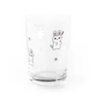 可愛いショップの喜怒哀楽うさぎ Water Glass :right