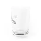 おもしろいTシャツ屋さんのきゅん　キュン　♡　ハート Water Glass :right