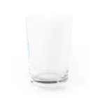 ソーダ水の残飯処理 水色 グラス右面