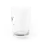 白メガネのクロのほくとくん Water Glass :right