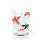 茶屋の揺らぐ金魚のグラス Water Glass :right