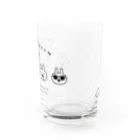 Mintoキャラクターストアのうさぎゅーん！！！おかおシンプル Water Glass :right
