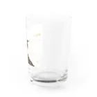 カワセミLOVEの石の上にもカワセミ Water Glass :right