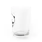 パンダのみみみのはにゃげ？ Water Glass :right