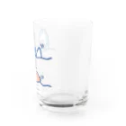 サメとメンダコ[namelessmm2]の手を振るサメとメンダコ Water Glass :right