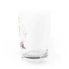 Cɐkeccooのハシビロコウとサカナ‐カラフル Water Glass :right