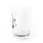 イラスト MONYAAT のくろねこの風船の種*A Water Glass :right