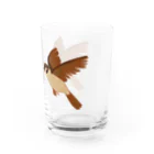 CHOTTOPOINTの雀のつがい Water Glass :right