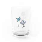 おんまゆずの花柄ツインズ Water Glass :right