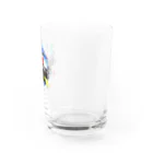 ちゃらりんこＳＨＯＰ🤟とっしーたいちょーofficialのちゃらりんこグラス(team toshibo) Water Glass :right